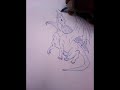 How I drew a dragon using an HB pencil and a bic pen