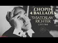 Chopin - 4 Ballades (Century's recording: Sviatoslav Richter, Live 1960)