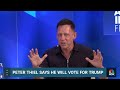 Peter Thiel says he will vote for Trump ‘if you hold a gun to my head’