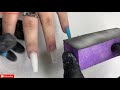 Acrylic Nails Tutorial Marble With Butterfly