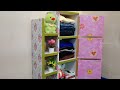 how to make a wardrobe from used cardboard boxes! DIY CRAFTS! recycling ideas