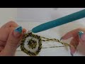 How to crochet overlay mosaic in rounds from center-out