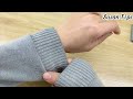 The Easy Way to Shorten Sweater Sleeves that are too Long👍🔥Great Idea!