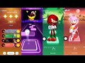 Shadow Sonic 🆚 Sonic Exe 🆚 Muscular Sonic 🆚 Sonic love Amy Rose | Tiles Hop EDM Rush