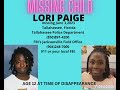 LORI PAIGE #missingchild #florida #tallahassee #blackandmissing #loripaige #tallahasseeflorida