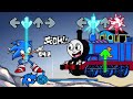 FNF Sonic All Phases VS Thomas and Friends Sings Ejected | Thomas' Railway Showdown FNF Mods