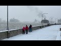 ⚓️Snow Departure: Largest Ship ‘Tregurtha’ Exits Duluth!