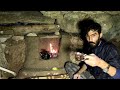 I Built A Shelter That Could Last For A Thousand Years In 7 Days - Cave With Fireplace, DIY, ASMR