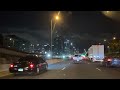 Driving into Chicago & Underground at Night 4K - Eisenhower Expressway and Lower Wacker Tunnel
