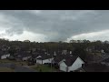 Drone timelapse of tornado in Little Rock, Arkansas 3/31/2023