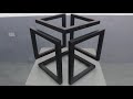 Como fazer cubo infinito - Infinity Cube - passo a passo - metal decoration