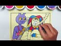 Draw and Coloring Jax Crying Because Pomni Has 24 Hours Only to Live  - The Amazing Digital Circus