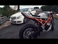 Ducati Monster 600 Cafe Racer 'GHOST' Build Time Lapse