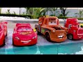 Looking for Disney Pixar Cars On the Rocky Road : Lightning McQueen, Mater, Dinoco McQueen, Mack