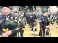 NYPD Pipes and Drums entire performance at Mt Saint Michael's Academy 2017 annual band St Patrick's