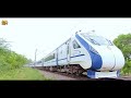 GE Locomotive vs Vande Bharat Express - CRAZY TRAIN CROSSING