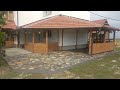 Build a car driveway from natural stone under porch!