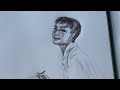 Satisfying ball pen art process | Relaxing realism drawing ASMR | Sketching Audrey Hepburn