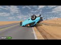 Cars vs Spike Strip #39 – BeamNG Drive