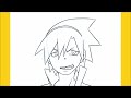 How to draw Soul with guidelines step by step (Soul Eater)