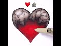 How to Draw - Easy Bee Art & 3D Drawing Heart