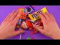 Satisfying video Asmr Sweets Lollipops Candy and Chocolate Cookies, Candies Unboxing video🌈