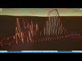 My first self-created roller coaster in Planet Coaster...