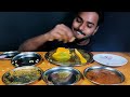 Eating Whole Fish Fry with Rice | Prawns Curry, Mutton Curry, Mango & Spicy Gravy Mukbang