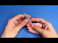 How To Make Gun With Pen Cap and Rubber Band / Make Mini Gun at Home  / DIY Project and Craft Idea
