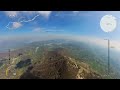 Flying from Bassano to the high mountains on a paraglider