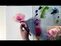 Watercolor Floral Painting Demo - Pink Poppy