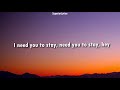 The Kid LAROI & Justin Bieber - STAY || Lyrics