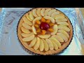 A fresh fruit tart with an incredibly delicious apple, apricot , plum filling and crispy тарт crust