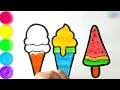 How to draw ICE CREAM | Drawing Tutorial Art