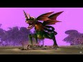 Early Creatures in SPORE fight an Epic Creature (AND WIN)