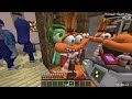 Joy , Disgust , Fear , Anger from Inside Out 2 Call JJ and Mikey in Minecraft Maizen Security House