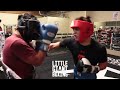 FULL RYAN GARCIA SPARRING WHILE CANELO WATCHES & SHOWS LOVE TO RYAN & GIVE POINTERS HOW TO FIGHT