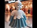 Crochet baby girl dress design model knitted with wool. #crochet #knitted #wool #shareideas #wooldiy