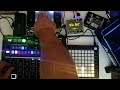 Norns Script Sines with the Launchpad mini m3 // Drumbrute Impact // Korg Kaos Quad