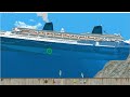 SHIPS VS CORAL REEF In Floating Sandbox Simulation!
