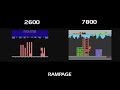 All Atari 2600, 5200 & 7800 Games Compared Side By Side