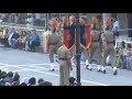 Wagah Border Closing Ceremony Parade. Amritsar, Punjab Indian Pakistan border closing ceremony 2023