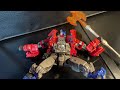 Transformers stop motion: optimus vs sentinel