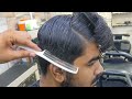 ASMR Barber Long Hair transformation with scissors #hammadhairstudio