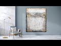 Painting using rubber roller, Modern abstract art, Gold metallic, Acrylic texture painting,