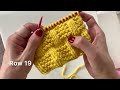 Kolay Hasır Örgü / Easy Basket Knitting