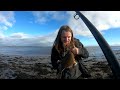 Beach fishing for flatfish in southern Scotland