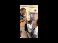 Speaking to kids at Lake Arbor Elementary
