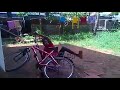 funny wheelie on bicycle bike stunt