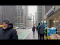 NYC Snow Walk 2024 - Snowfall in New York City 4K NYC Snow Walk in Manhattan ASMR